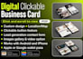 design clickable digital business card or physical card